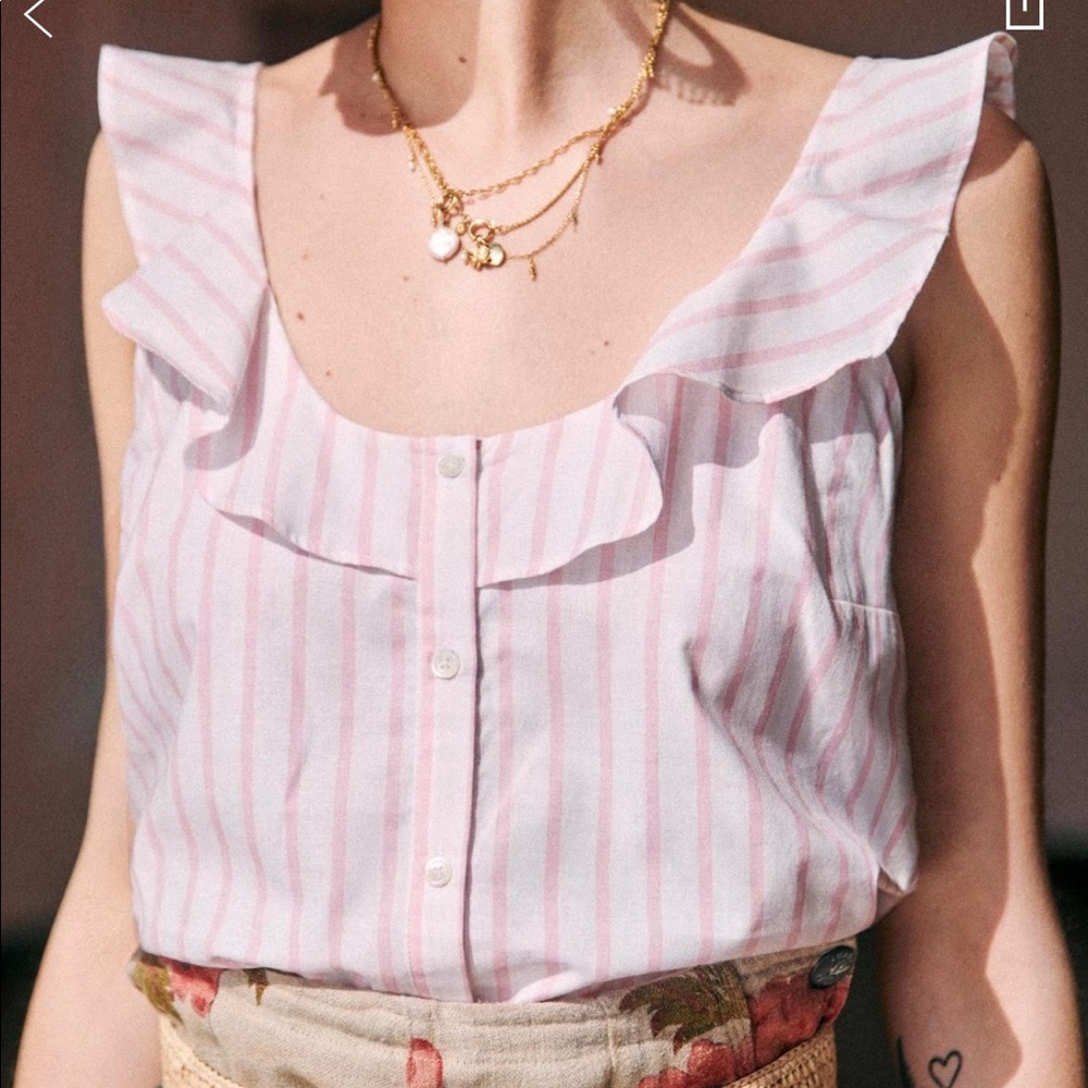 Sezane Manon top brand new with tag